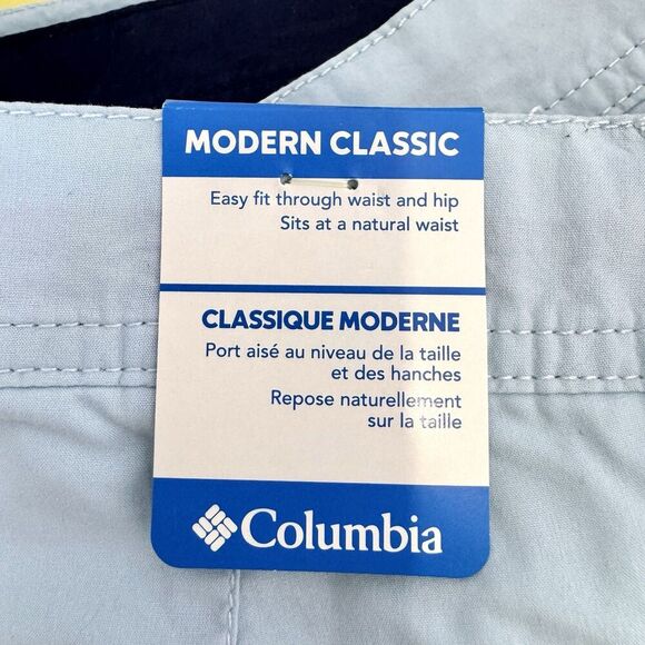 Columbia Mens Washed Out 10" Chino Shorts Size 34 Light Blue Outdoor Preppy NWT - Picture 6 of 7